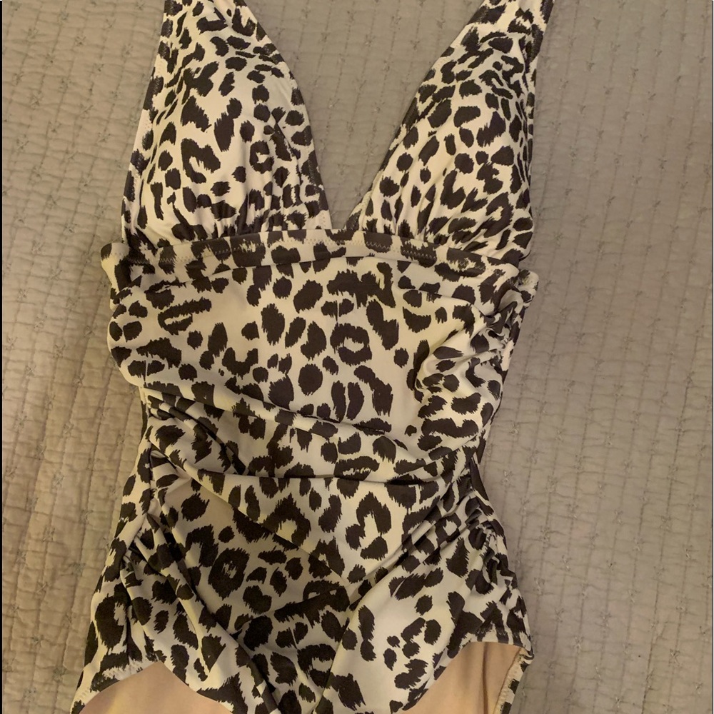Leopard one piece swim